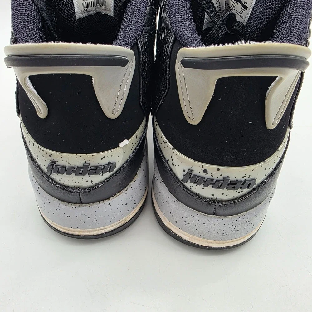 Nike Air Jordan Dub Zero Black Wolf Grey White Laser Men's Boys Sneakers Size 7Y